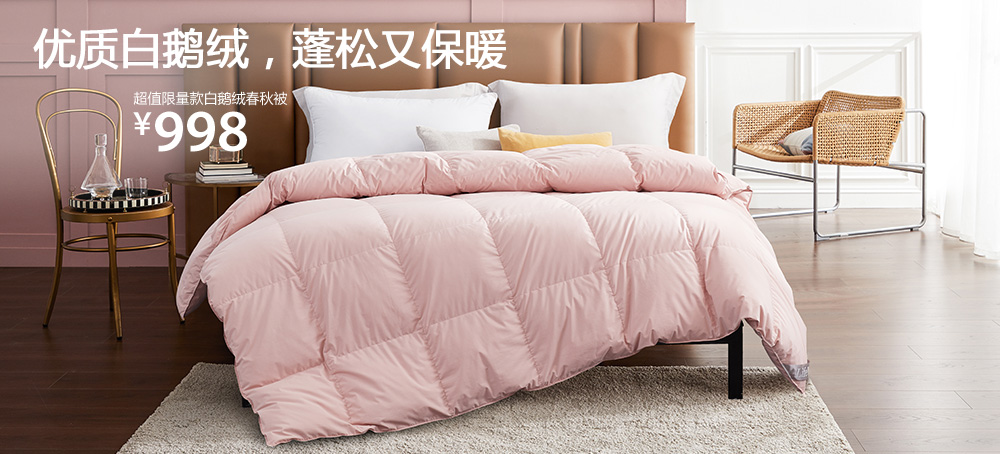 超值限量款白鹅绒春秋被