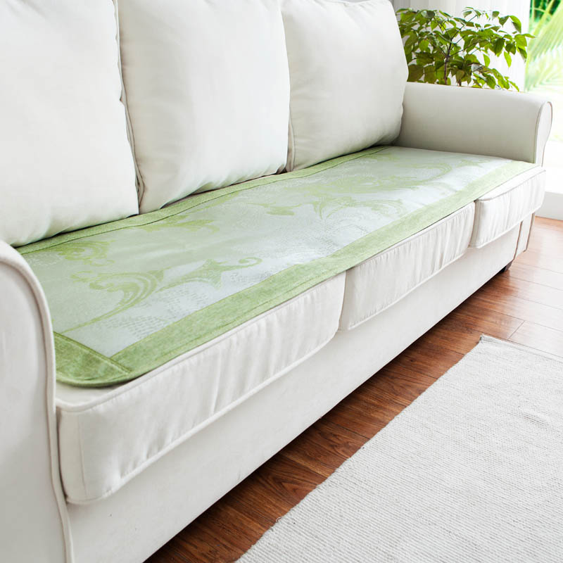 时尚冰丝三人沙发席(绿)